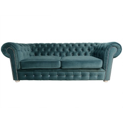 Sofa Chesterfield z kryształkami March 3 osobowa