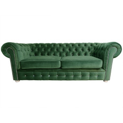 Sofa Chesterfield z kryształkami March 3 osobowa