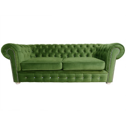 Sofa Chesterfield z kryształkami March 3 osobowa