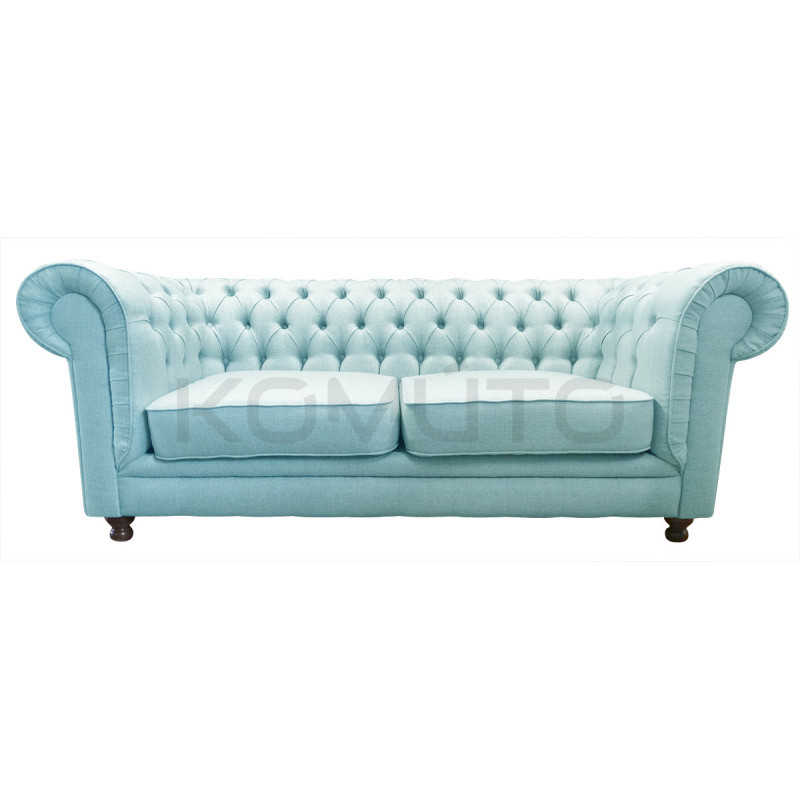3-osobowa Sofa Chesterfield Lady – Wyjątkowa Tkanina i Komfort