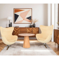 Stolik kawowy Sweedy 80 cm – naturalna elegancja i prostota formy