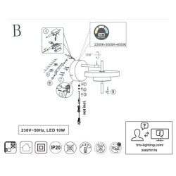 Kinkiet Move 20 w stylu art-deco – elegancki design LED