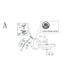 Kinkiet Move 20 w stylu art-deco – elegancki design LED