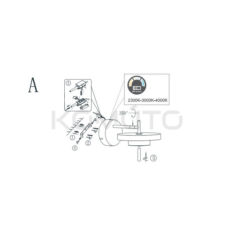 Kinkiet Move 20 w stylu art-deco – elegancki design LED