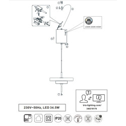 Lampa Move 40 w stylu art-deco – eleganckie oświetlenie LED