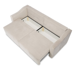 Sofa Double – nowoczesna sofa z funkcją spania i pojemnikami