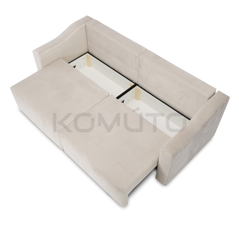 Sofa Double – nowoczesna sofa z funkcją spania i pojemnikami