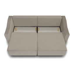 Sofa Double – nowoczesna sofa z funkcją spania i pojemnikami