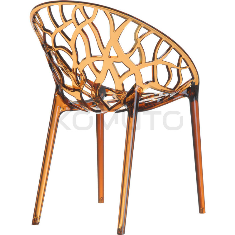 Krzesło transparentne KORAL przezroczyste | Komuto.pl