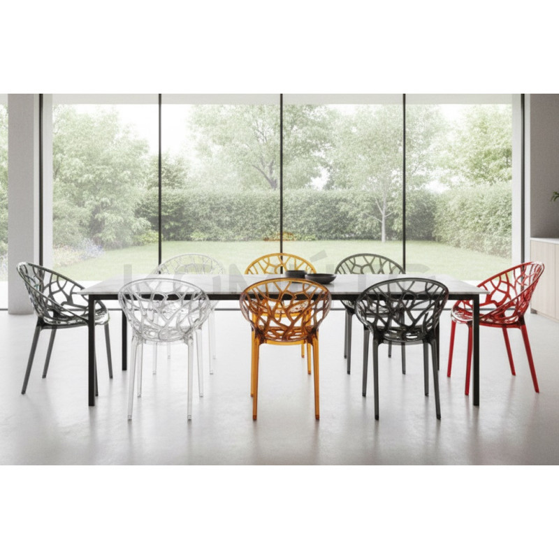 Krzesło transparentne KORAL przezroczyste | Komuto.pl