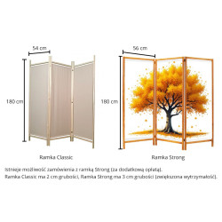 Parawan dziecięcy Mapa 3 skrzydłowy do pokoju nastolatka