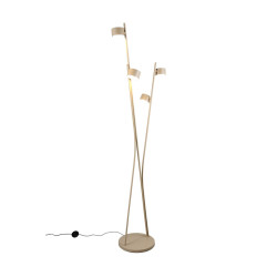 Beżowa lampa podłogowa Mario – światło w eleganckiej formie