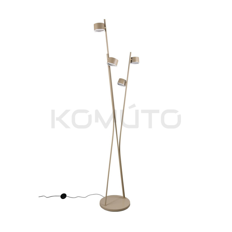 Beżowa lampa podłogowa Mario – światło w eleganckiej formie