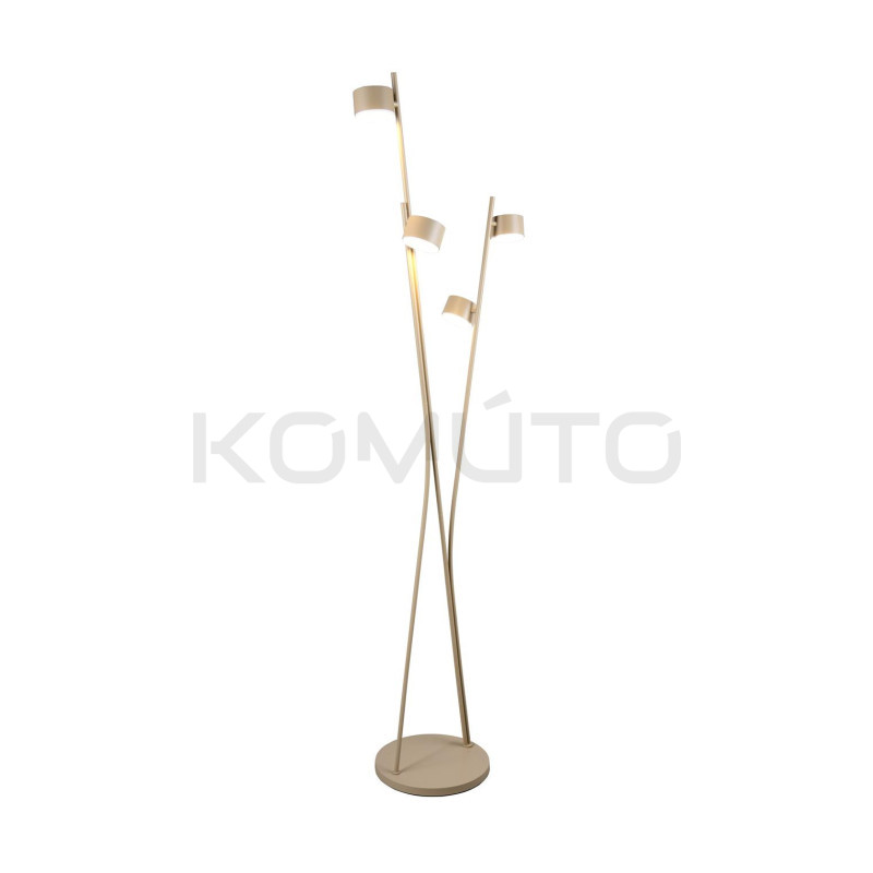 Beżowa lampa podłogowa Mario – światło w eleganckiej formie