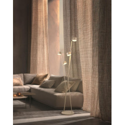 Beżowa lampa podłogowa Mario – światło w eleganckiej formie