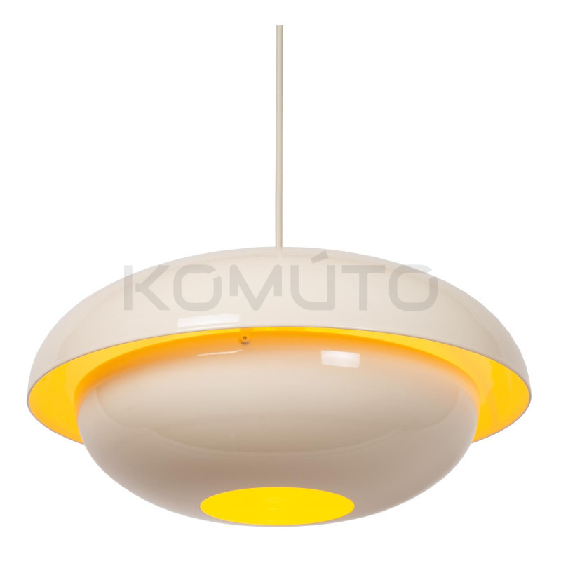 Lampa wisząca Martin – styl lat 80., metalowa, 40 cm