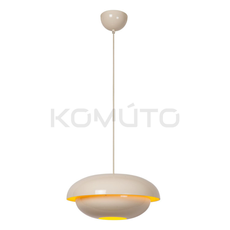 Lampa wisząca Martin – styl lat 80., metalowa, 40 cm