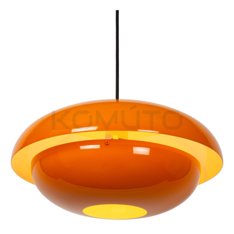 Lampa wisząca Martin – styl lat 80., metalowa, 40 cm