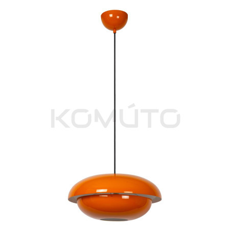 Lampa wisząca Martin – styl lat 80., metalowa, 40 cm