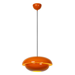 Lampa wisząca Martin – styl lat 80., metalowa, 40 cm
