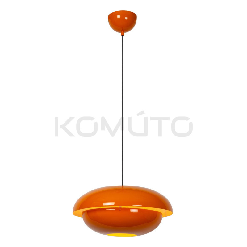 Lampa wisząca Martin – styl lat 80., metalowa, 40 cm
