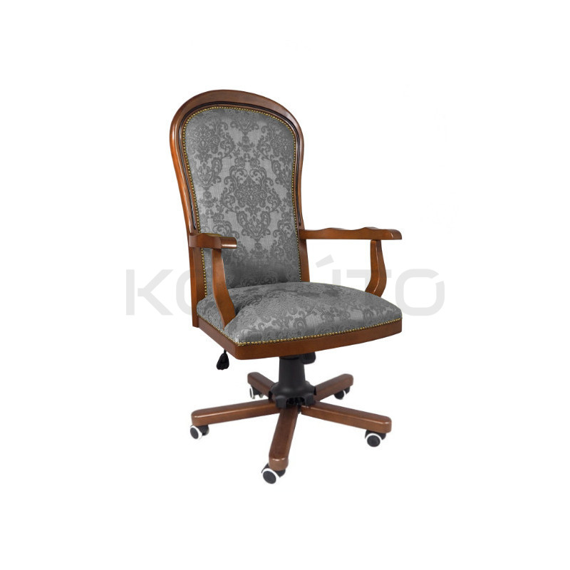 Retro fotel do gabinetu Warwick – elegancja i funkcjonalność