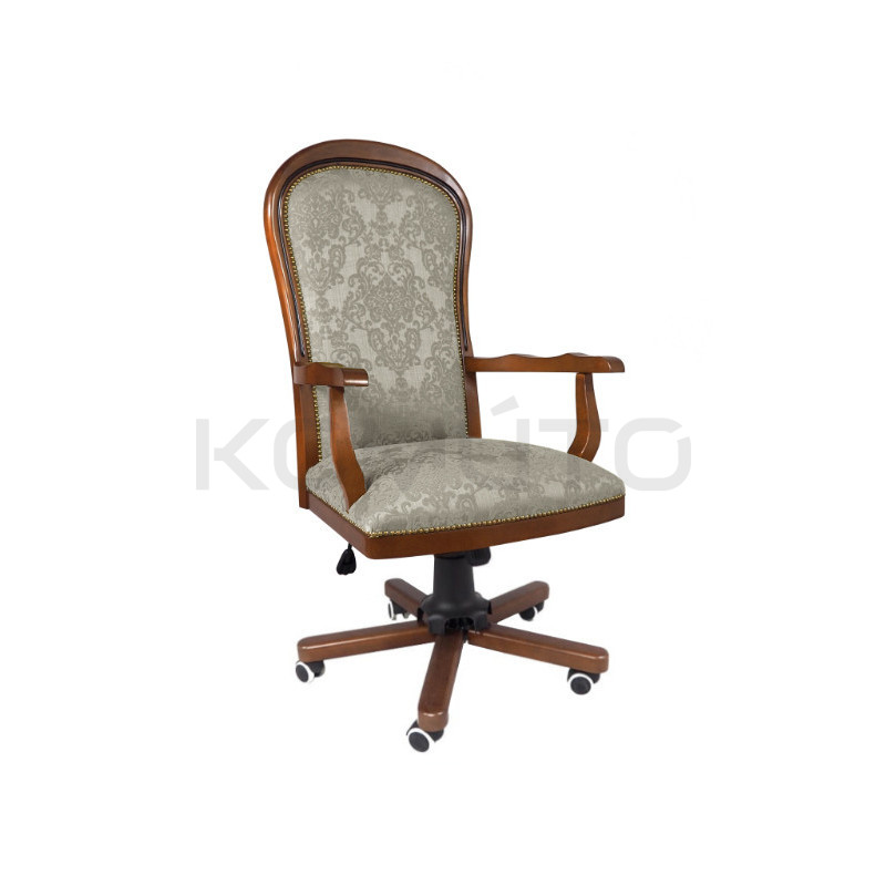 Retro fotel do gabinetu Warwick – elegancja i funkcjonalność