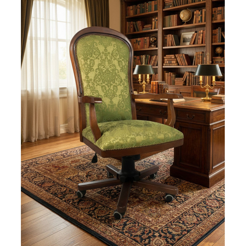 Retro fotel do gabinetu Warwick – elegancja i funkcjonalność