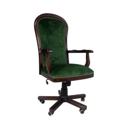 Retro fotel biurowy w tkaninie Warwick – elegancja