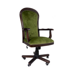 Retro fotel biurowy w tkaninie Warwick – elegancja