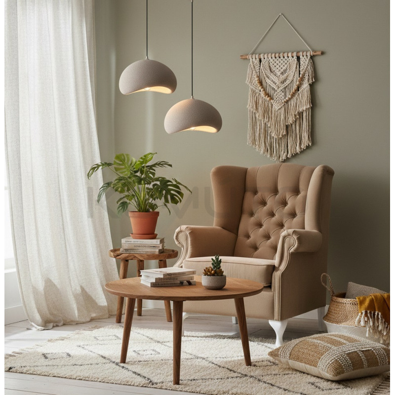 Wabi 50 brązowa – lampa jak rzeźba światła | Komuto.pl