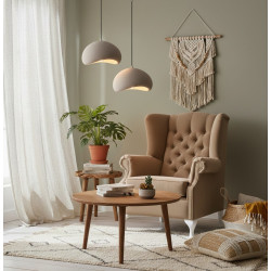 Wabi 40 brązowa – modna lampa w stylu japandi i wabi sabi