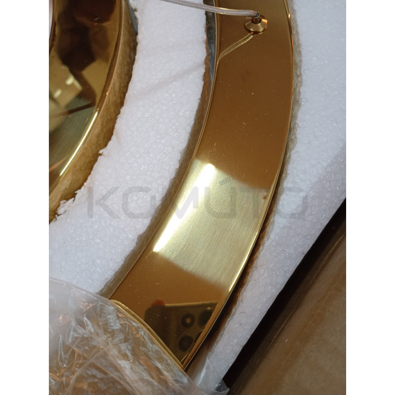 Lampa wisząca glamour Ring Circle 40+60+80 LED złota połysk Komuto.pl