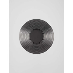 Szklany kinkiet okrągły Onsu czarny | Komuto.pl