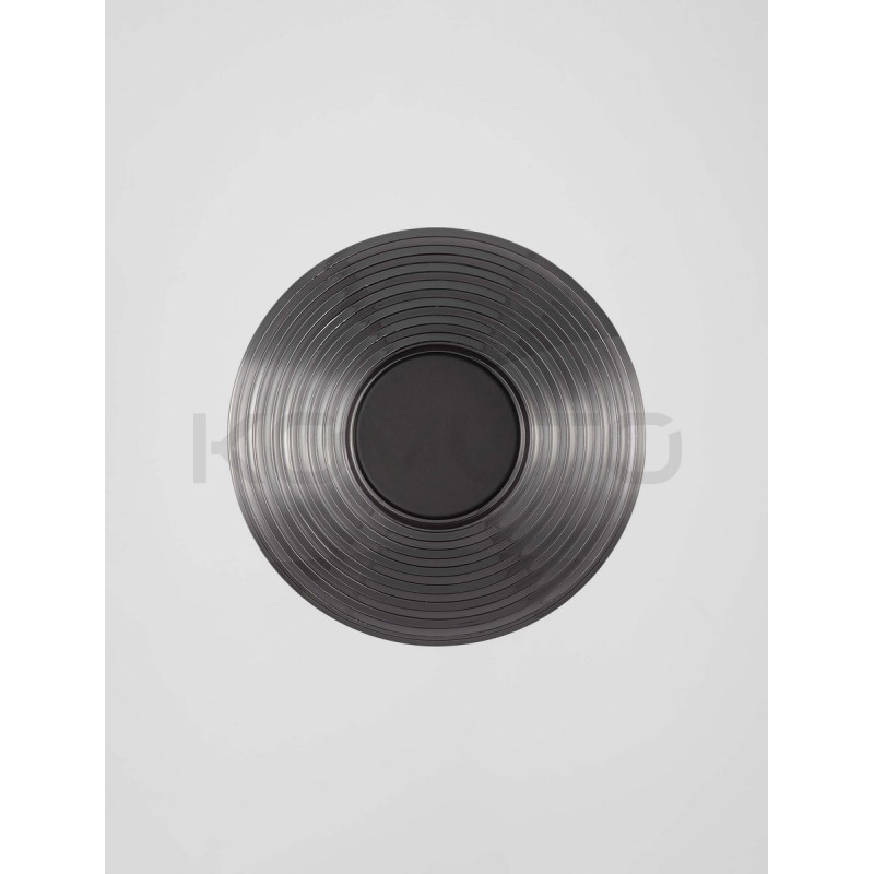 Szklany kinkiet okrągły Onsu czarny | Komuto.pl