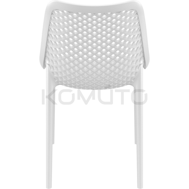 Krzesło ażurowe białe Chips lekkie i uniwersalne | Komuto.pl