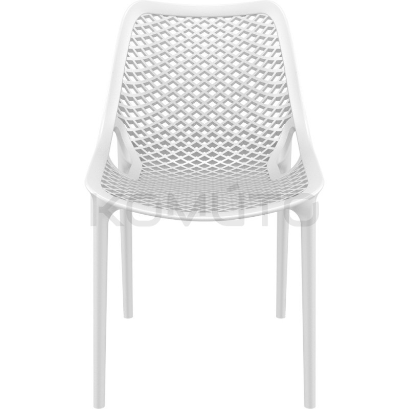 Krzesło ażurowe białe Chips lekkie i uniwersalne | Komuto.pl