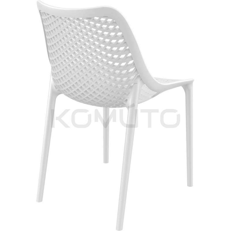 Krzesło ażurowe białe Chips lekkie i uniwersalne | Komuto.pl