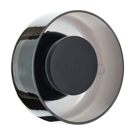 Kinkiet Donut LED – szare szkło i centralny element dekoracyjny