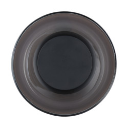 Kinkiet Donut LED – szare szkło i centralny element dekoracyjny