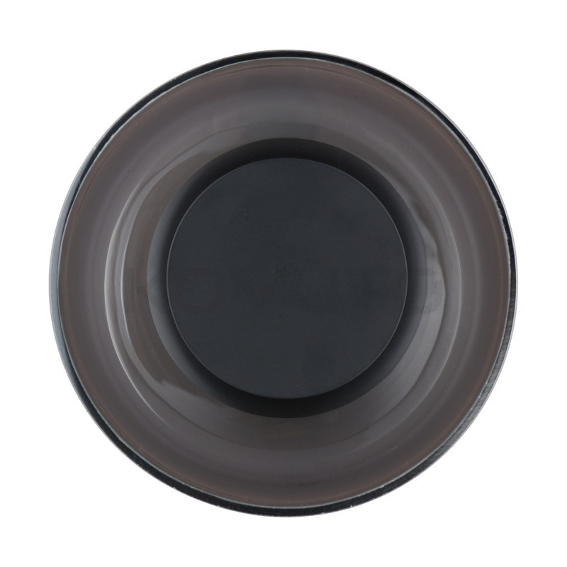 Kinkiet Donut LED – szare szkło i centralny element dekoracyjny