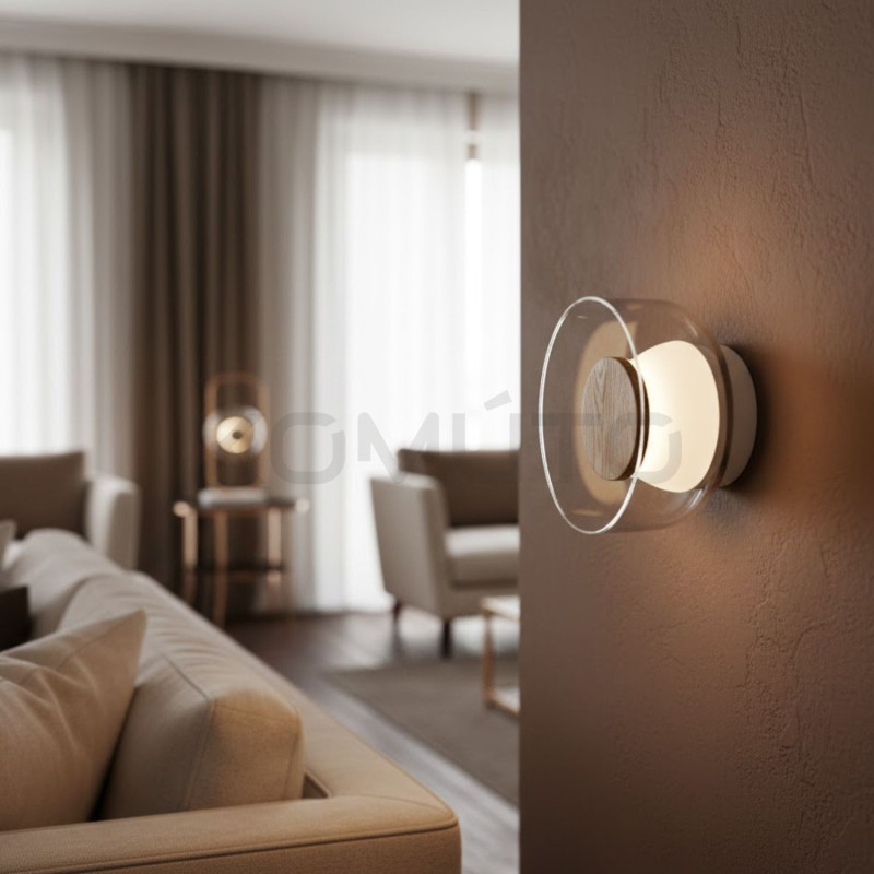 Kinkiet Donut 18 cm – minimalistyczna lampa ścienna