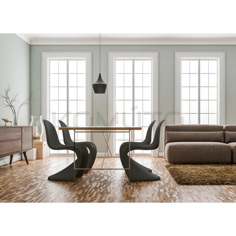 Krzesło designerskie Hover Jim czarne białe | komuto.pl