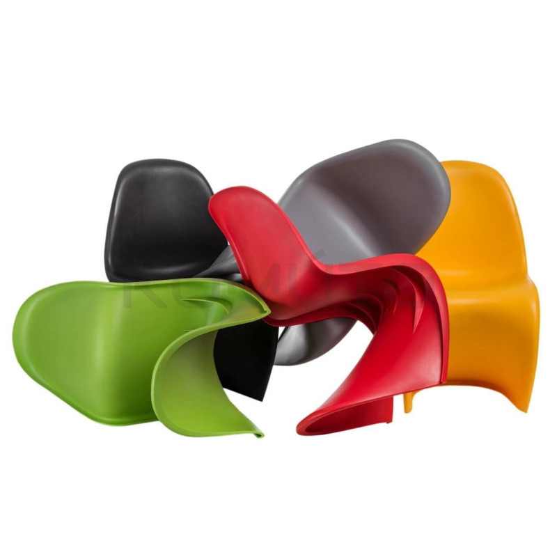 Krzesło kolorowe Hover Jim szare czerwone | komuto.pl