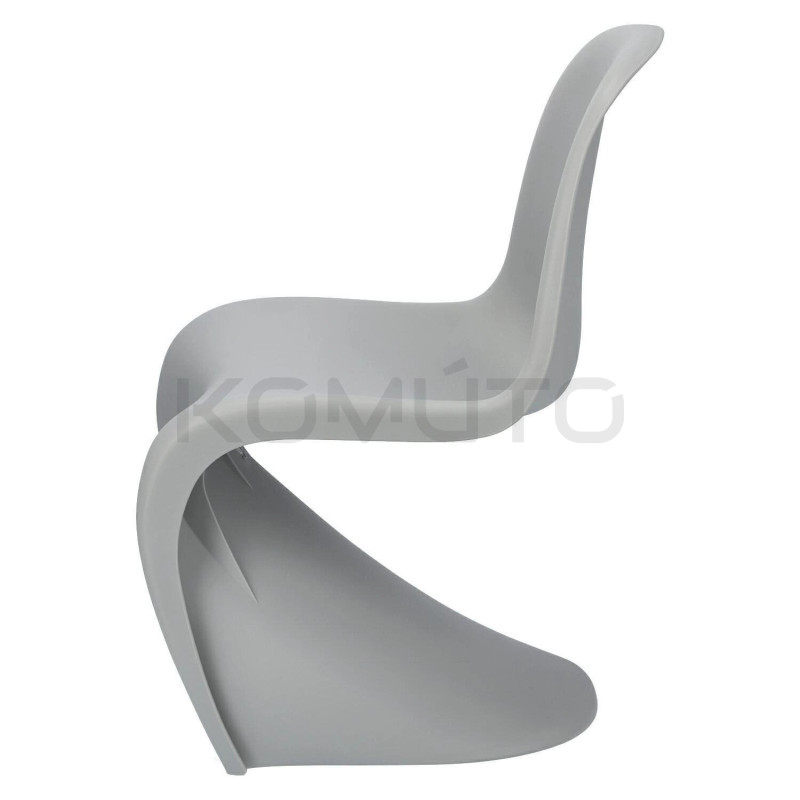 Krzesło kolorowe Hover Jim szare czerwone | komuto.pl