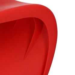 Krzesło kolorowe Hover Jim szare czerwone | komuto.pl