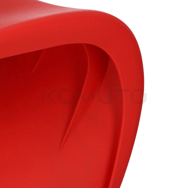 Krzesło kolorowe Hover Jim szare czerwone | komuto.pl