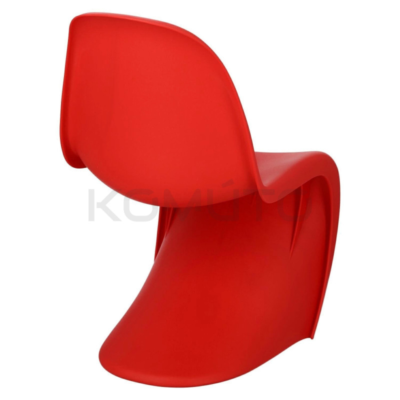 Krzesło kolorowe Hover Jim szare czerwone | komuto.pl