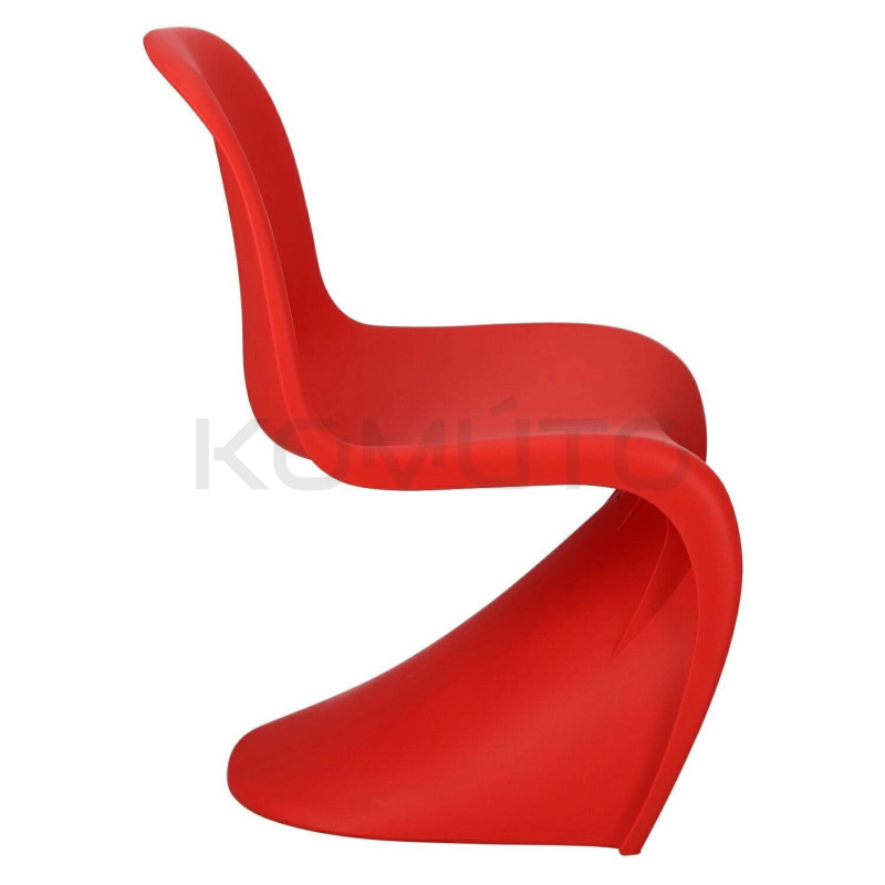 Krzesło kolorowe Hover Jim szare czerwone | komuto.pl