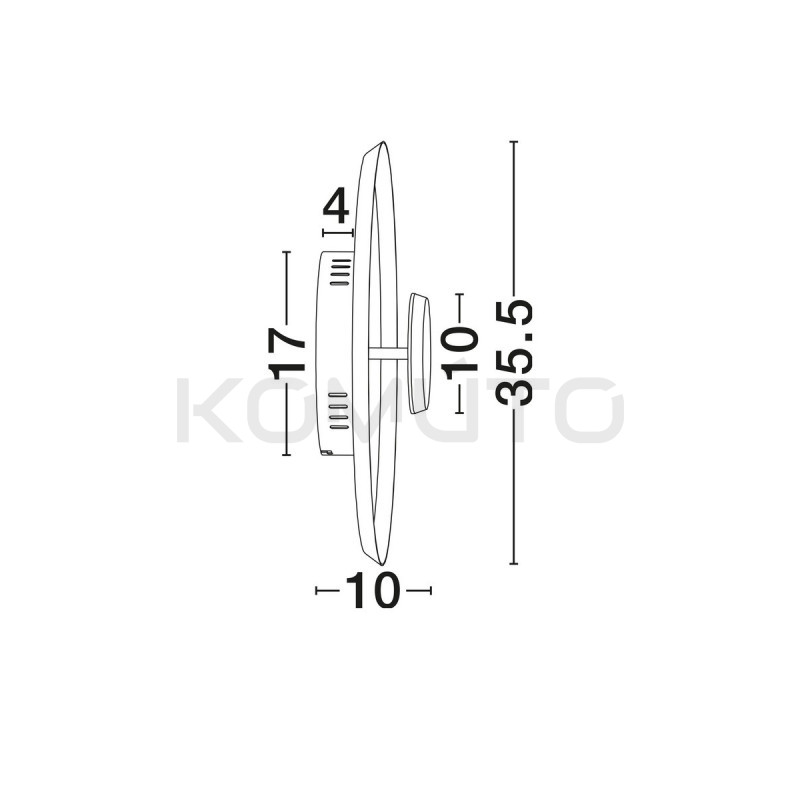 Kinkiet okrągły Satelita 35,5 cm – eleganckie światło